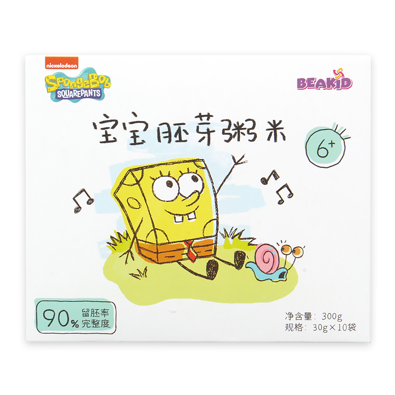 beakid海绵宝宝胚芽粥米