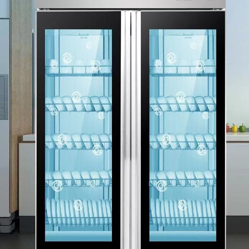 万科商用消毒柜商用饭店家用消毒柜双开门不锈钢消毒碗柜苏宁