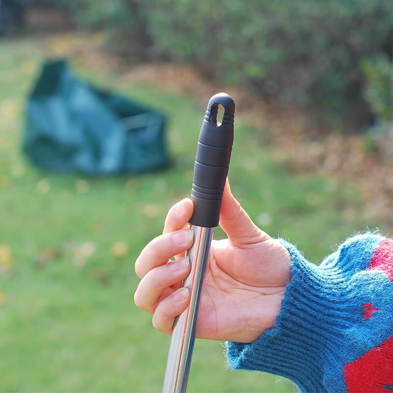 凯姿(KAZZ)KZ-CP-SSBXG15 花园耙15齿耙 不锈钢可伸缩便携树叶耙 单位:把高清大图