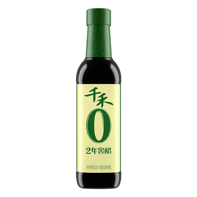 千禾厨房调味2年窖醋500ml*5古法窖藏凉拌点蘸酸爽可口