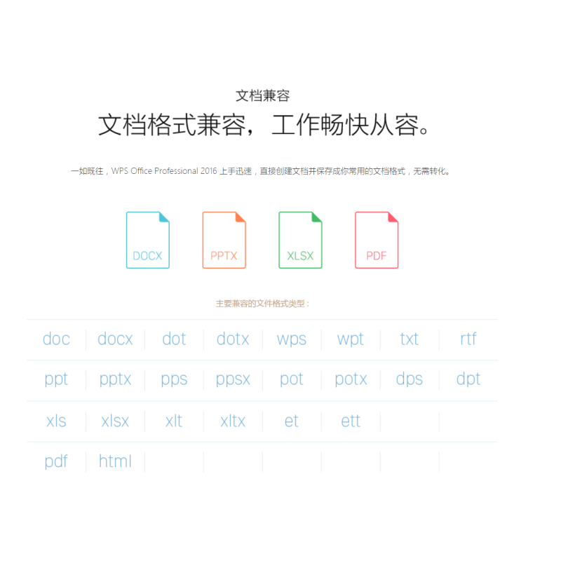 金山WPS Office 2016 教育版办公软件