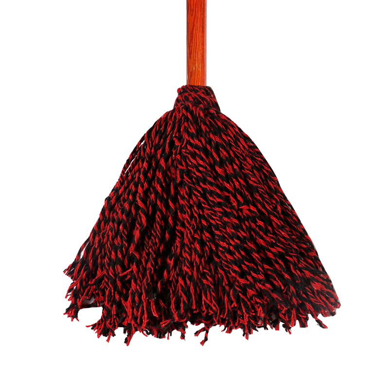 庄太太【五把起售】圆头木杆老式拖把工厂保洁棉线吸水地拖