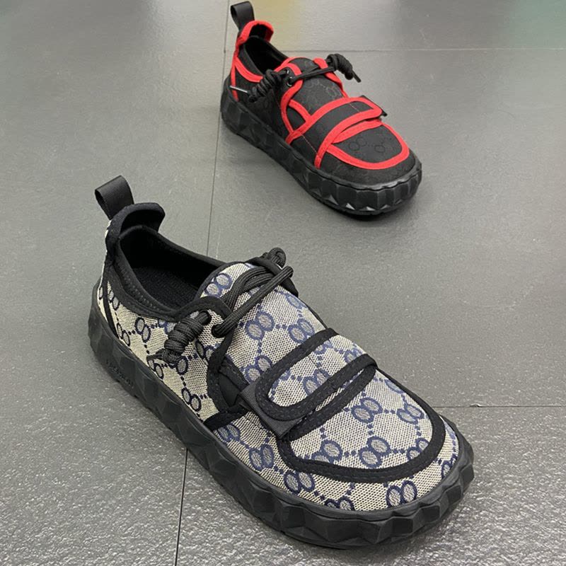 祖鑫男鞋子2021新款秋季韩版一脚蹬小丑鞋潮流休闲帆布鞋百搭小伙潮鞋图片