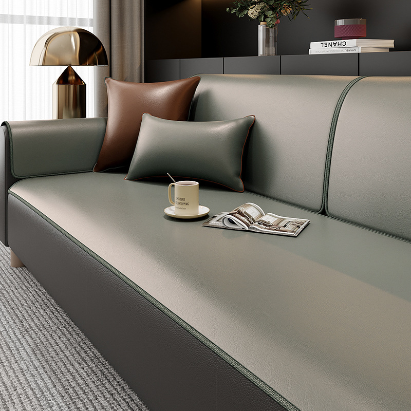 添福运 新中式四季沙发垫套装沙发套罩巾套装坐垫子巾秋冬季坐垫子防滑红木沙发垫子中国风皮质沙发垫123组合沙发贵妃可定制高清大图