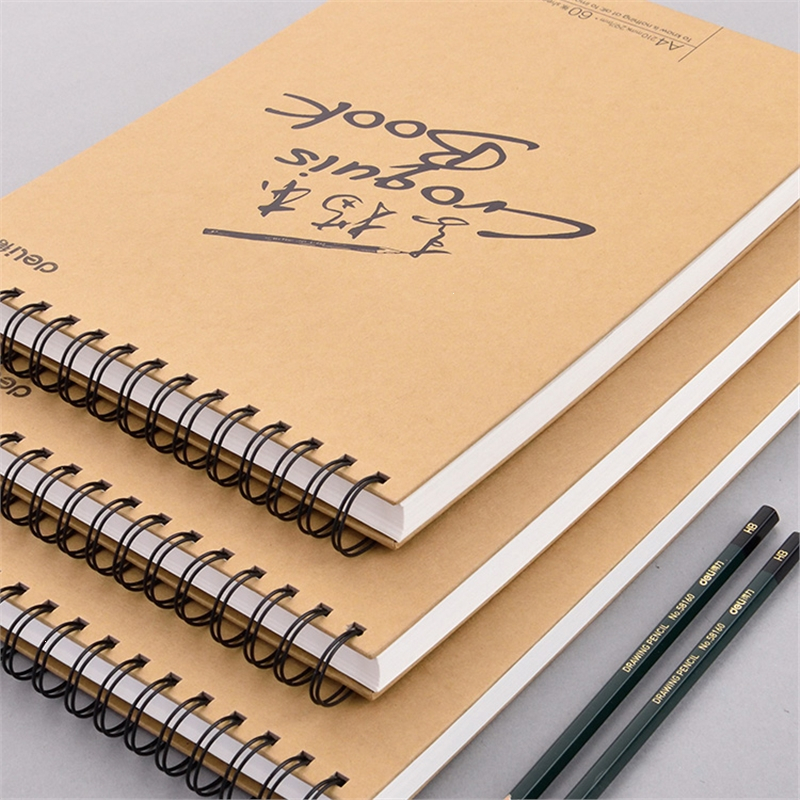 得力delia4素描本美术生专用16k速写本学生用画画本子空白马克笔专用