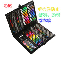 悦臻 儿童画笔手提套装 168件绘画工具 实用绘画文具套装礼盒 画画玩具 画笔蜡笔水彩笔小学生礼物用品