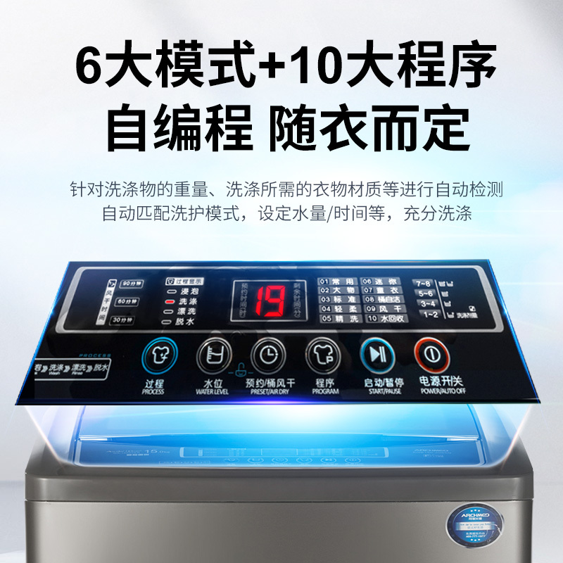 全自动洗衣机35公斤大容量大型宾馆酒店专用大功率工业商用波轮家用洗被子Archmed/阿基米德XQB2502-3065G