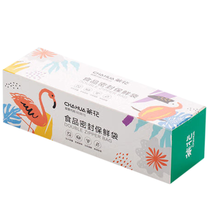 茶花保鲜袋食品密封防潮分装收纳冷冻透明袋990090
