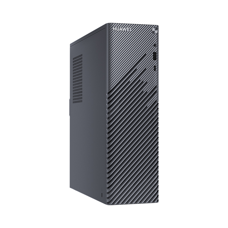 华为/HUAWEI MateStation S 小机箱台式电脑主机 AMD R7-4700G 16G 512G SSD 集显 星空灰 (含有线指纹键盘 有线鼠标)