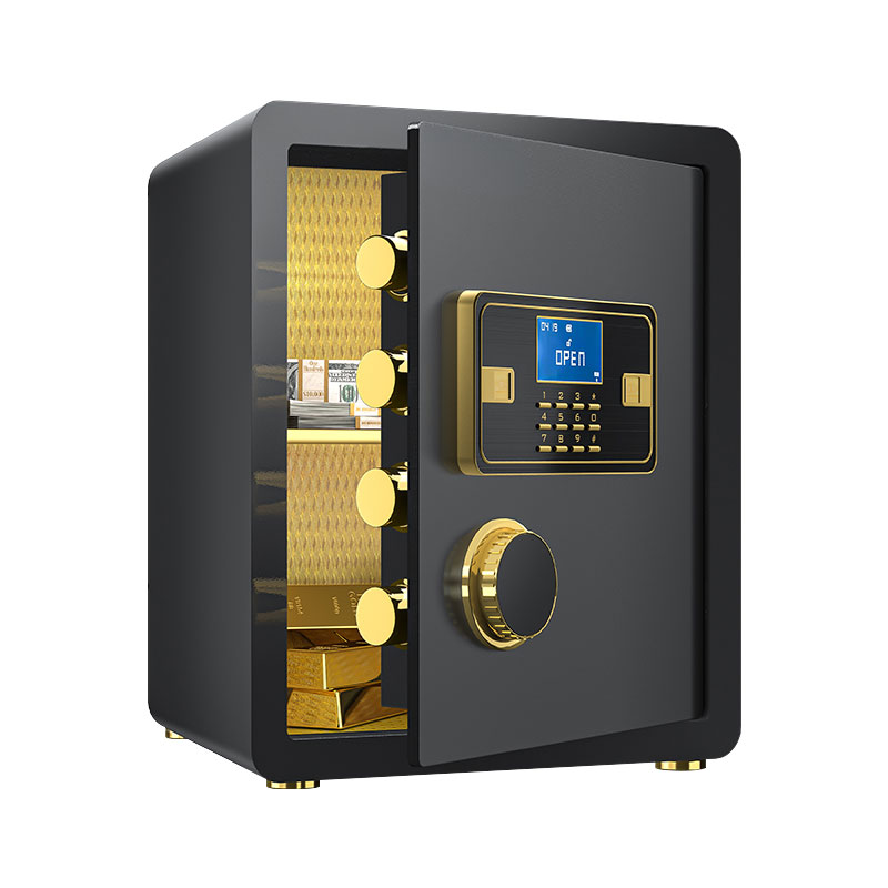 臻远ZY-NW-BXGS-16全钢实心保险柜办公防盗保险箱 高40cm黑色电子款高清大图