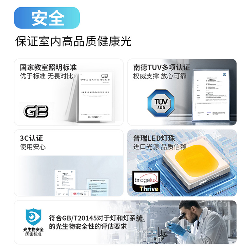 雷士照明未来光护眼吸顶灯全光谱儿童房卧室灯现代简约灯具客厅灯灯具套餐高清大图