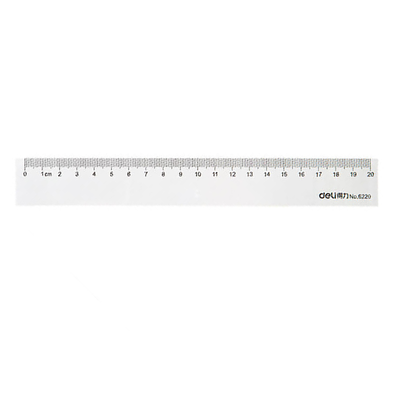 得力(deli) 尺子 6220 20cm 商品编号100001505 5个/组(单位:组)货期5天