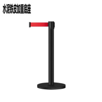 龙云天盾一米线收纳款 影院伸缩隔离带活动护栏 户外栅栏排队立柱 一米线立柱黑漆(加固不锈钢配重)