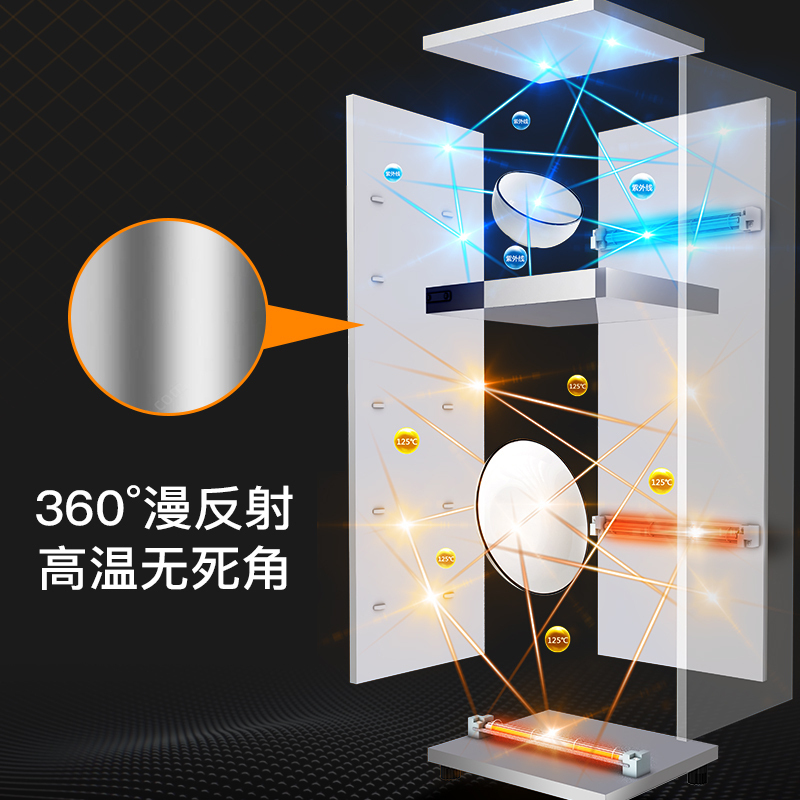 康宝(Canbo)|耐惠(NAAFI)消毒柜立式家用小型双门中温高温消毒碗柜ZTP148-LA1