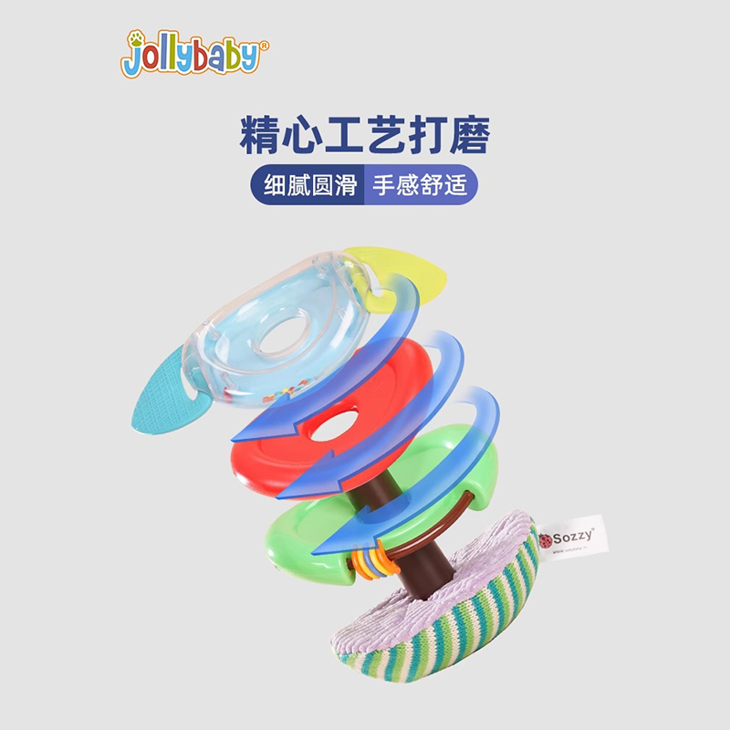 jollybaby婴儿益智叠叠乐套圈6个月以上宝宝不倒翁儿童早教1663高清大图