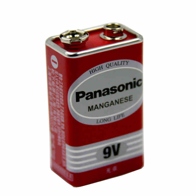 松下(Panasonic)9V碳性方形干电池适用于万用表遥控器话筒报警器玩具 10节盒装 6F22ND