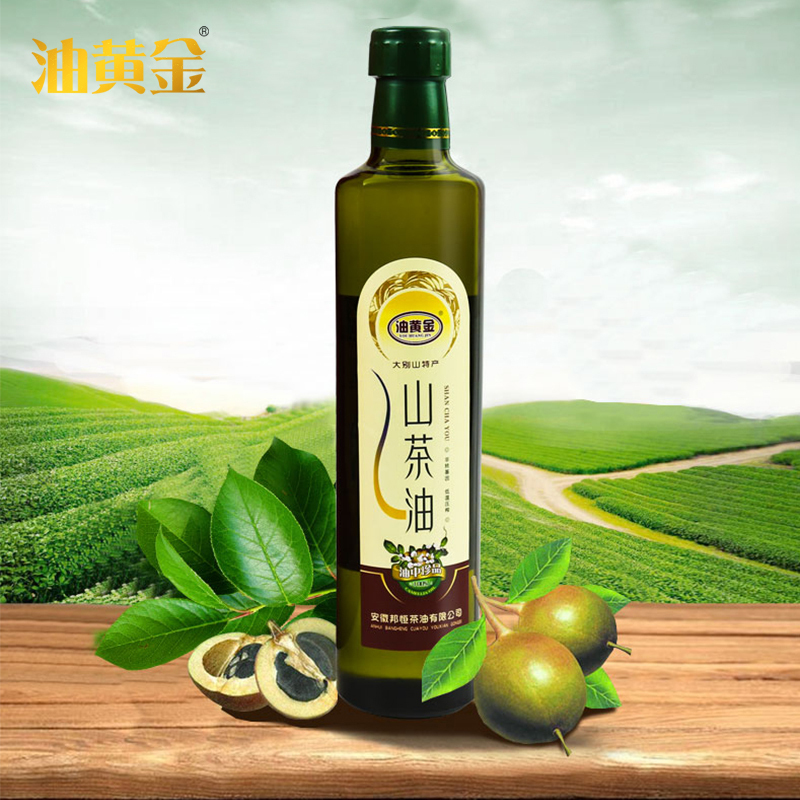 油黄金山茶油 婴儿护肤野山茶油500ml 油黄金,YOU HUANG JIN