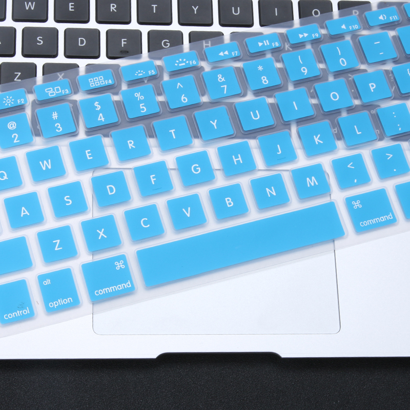 HIGE/苹果笔记本键盘膜 Mac/pro/air键盘膜 新款13/15Touchbar通用 天蓝色
