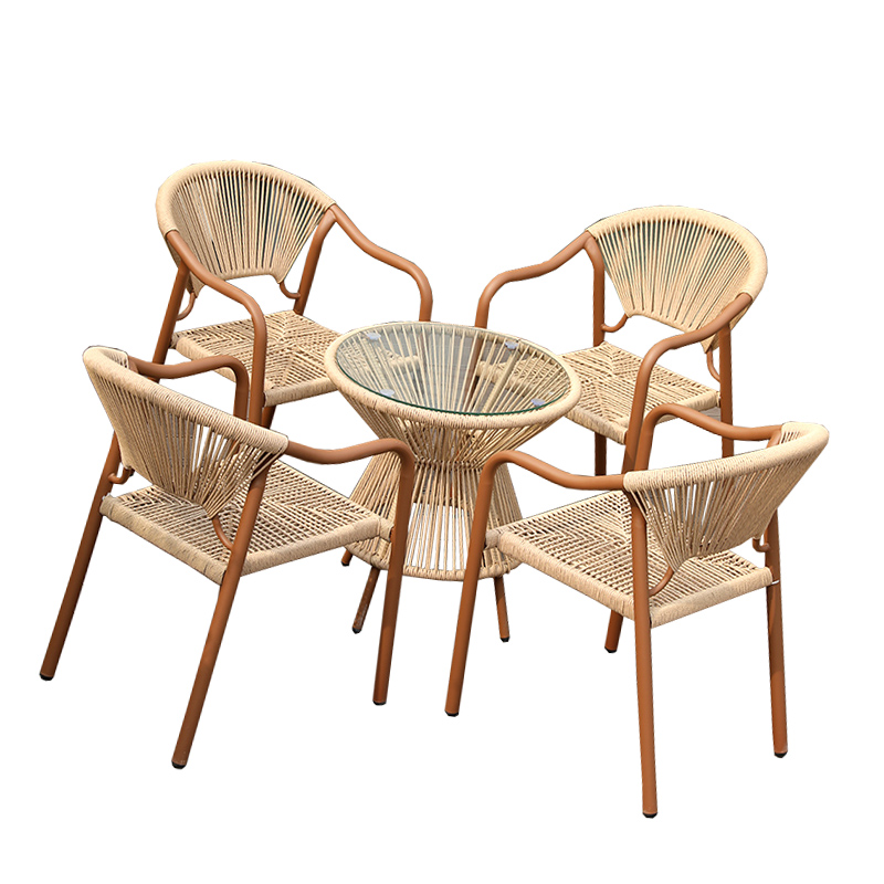 翼澜 户外桌椅 4椅 套高清大图