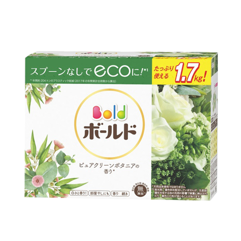 宝洁(Procter&Gamble) 日本进口衣物美白洗衣粉 香味持久屋内晾干 大容量装1.7kg