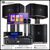 JBL Pasion12家庭KTV音响套装卡拉OK机家用全套设备K歌点歌影院专业音箱功放一体唱歌专用客厅系统唱k舞台会议