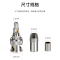 博扬 BNC头2M两兆Q9头 E1接线头 DDF射频线插头同轴SYV-75-2-2电缆连接器 10个装BY-Q9-
