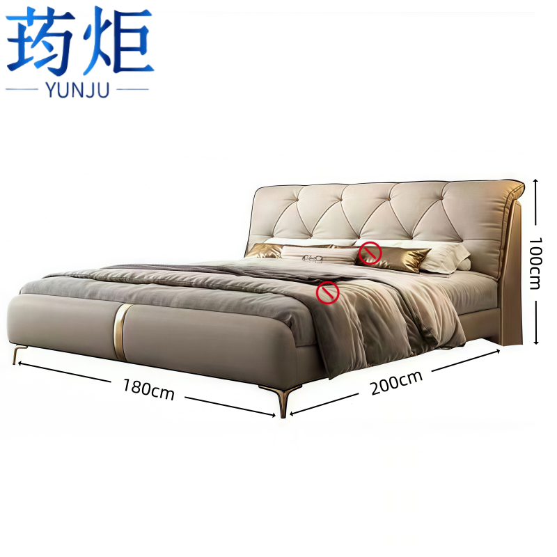 荺炬单人床1.5*2m张高清大图