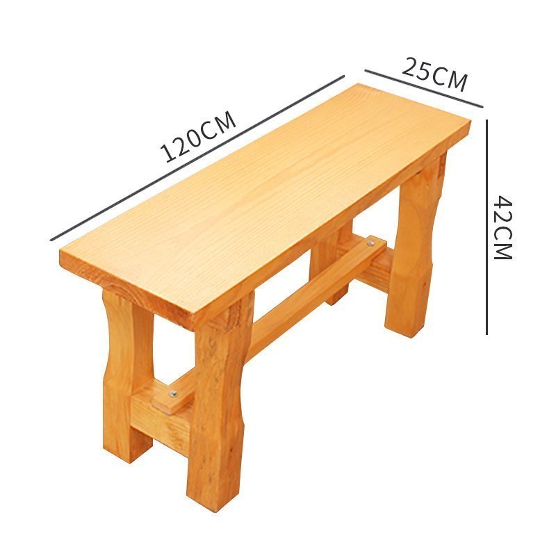 汐岩简约现代防腐木长方形长凳木板凳家用实木质长条凳子餐厅餐桌吃饭 蜂蜜色长120*宽25*高42cm