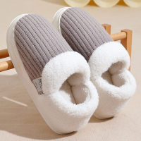 M-6305 布艺男 卡其【高帮抗寒】 40-41【适合39-40脚穿】