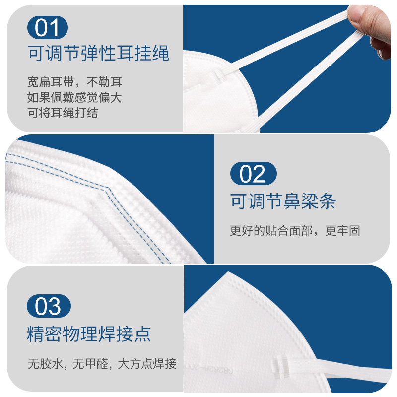 狼盒n95口罩3d立体kn95防尘一次性男潮款2022新款柳叶型高颜值女KN95口罩一次性防护口罩防飞沫防雾霾防细菌双层