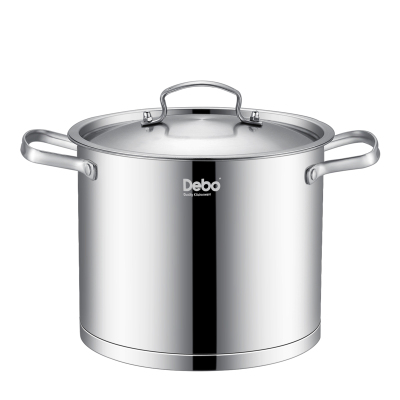 德铂(Debo)布莱特不锈钢304家用电磁炉汤锅复底22cm DEP-517 单个装