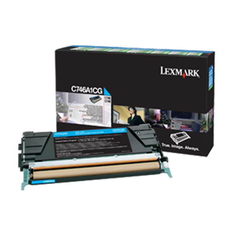 [精选]利盟Lexmark C746/C748彩色激光打印机一体机复印机高容量黑色墨粉碳粉C746H1KG
