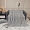 约克罗兰 塔芙蓉提花素雅毯 纯色蝴蝶盖毯YKT5302 浅灰 150*200cm