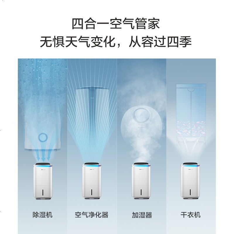 格力(GREE)除湿机KJ200G-B01境立方家用卧室除甲醛空气净化干衣加湿抽湿四合一多功能空气管家智能控制空气净化器