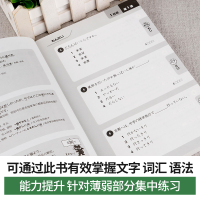 [正版]N2新日语能力考试 4周全掌握文字/词汇/语法 N2级 新日语能力考前对策 四周全掌握文字/词汇/语法 N2文