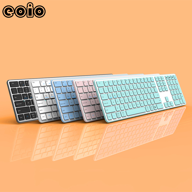 eoio伊娥无线双模[蓝牙+2.4G]剪刀脚办公键盘轻音超薄