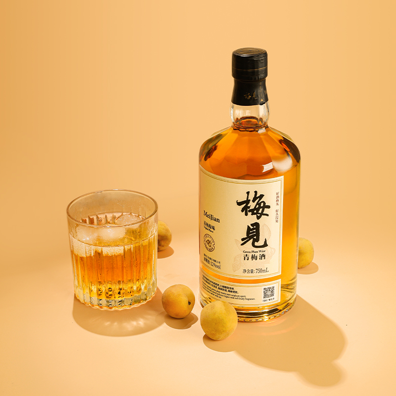 梅见 青梅酒12度750ml*6瓶箱装普宁 青梅 低度微醺 果酒