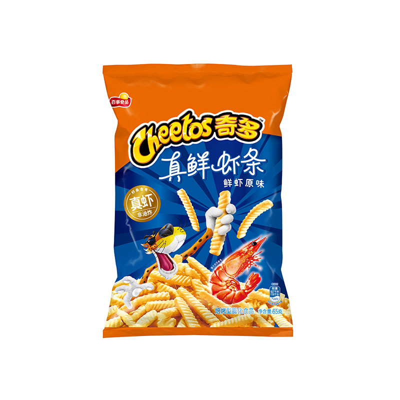 奇多真鲜虾条鲜虾原味65g