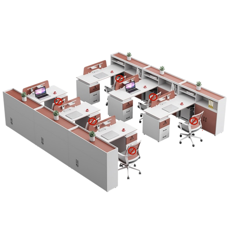 铭 思 达 屏 风办公桌高清大图