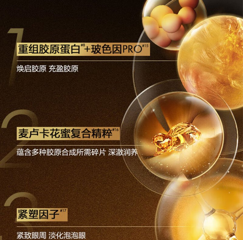 欧莱雅 金致臻颜花蜜胶原 眼霜 20ml高清大图