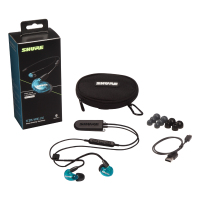 Shure/舒尔 SE215-BT2无线蓝牙音乐耳机 入耳式运动蓝牙挂耳式塞 蓝色