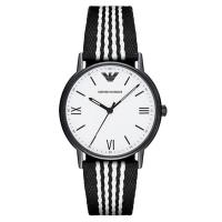 欧美品牌 阿玛尼(EMPORIO ARMANI) 手表 尼龙带石英表 男 简约商务指针男士手表 AR80004
