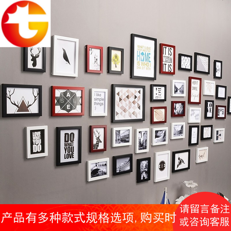 ✅相框挂墙免打孔照片墙装饰创意组合摆台婚纱七寸像架连体画简约