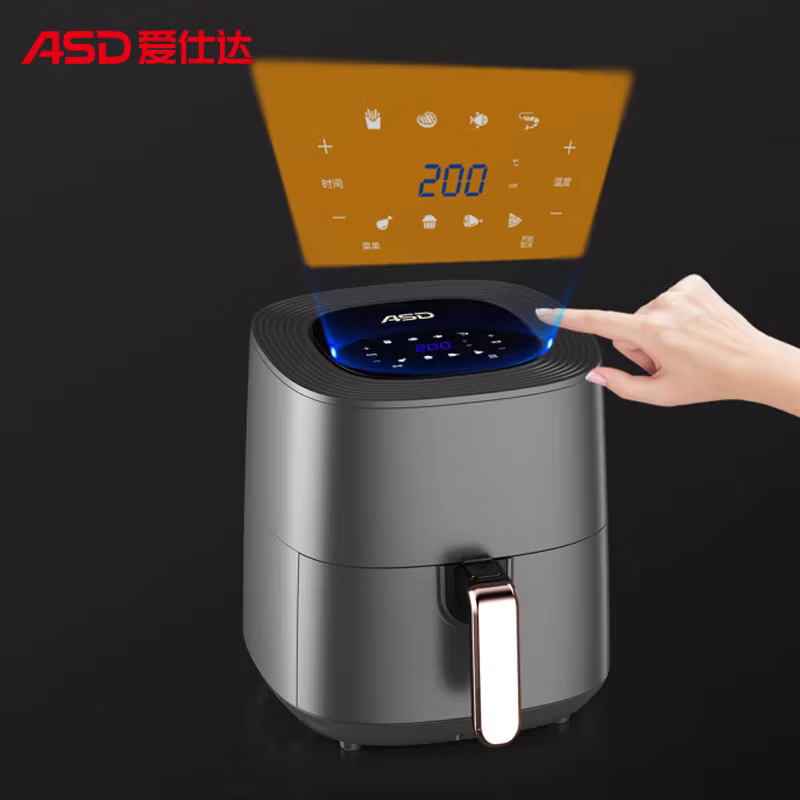 爱仕达(ASD)家用空气炸锅5L大容量薯条触屏款无油烤锅自动断电 AK-F50E706 台高清大图