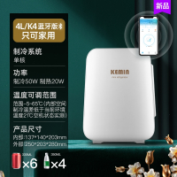 科敏车载迷你小冰箱小型家用租房mini寝室宿舍用化妆品冰柜办公室_4LK4蓝牙版制冷空间温差21℃220V家用