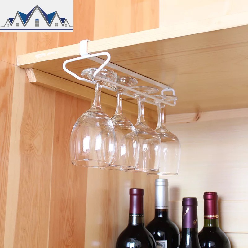 创意红酒杯架倒挂家用日式葡萄酒杯架悬挂酒柜摆件沥水高脚杯架_2_709高清大图
