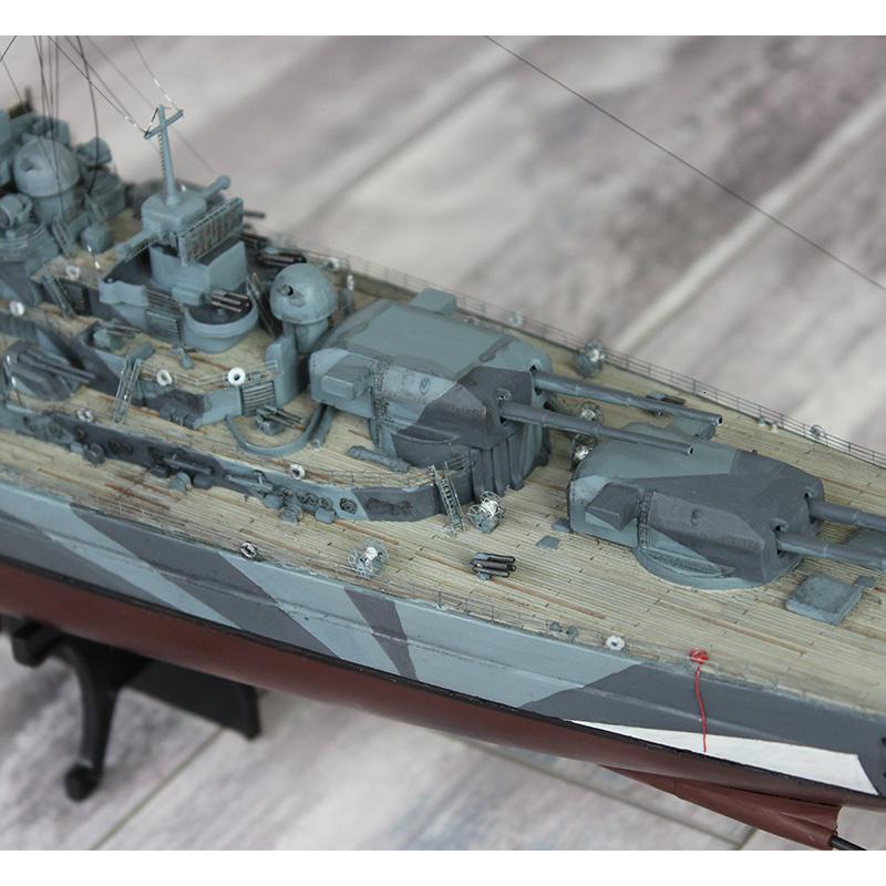 小号手拼装军事战舰模型仿真1350德国提尔皮茨号战列舰军舰船模模型