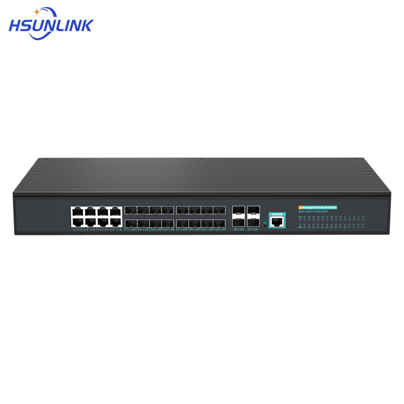 HSUNLINK 光口交换机 HS-8*16Gigabit/4TS 台