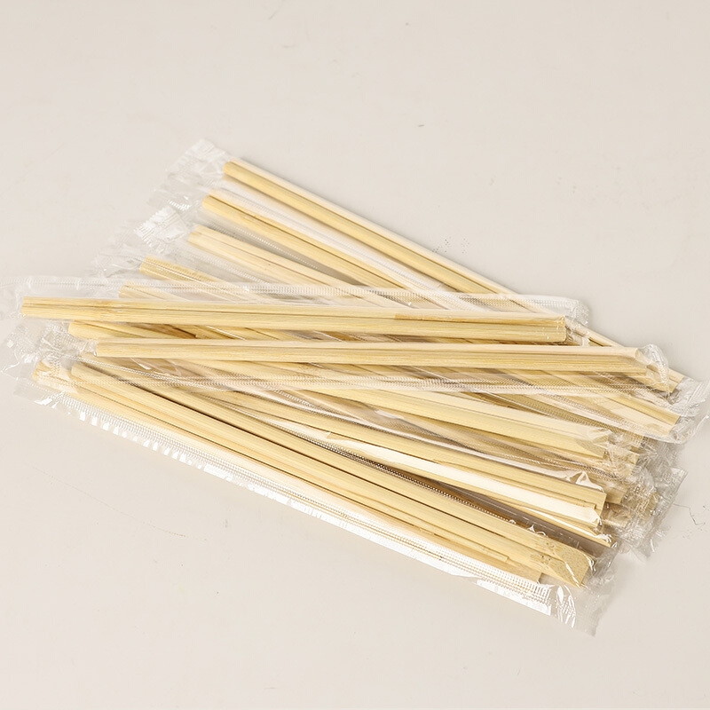 拾画 野营 家用 快餐一次性卫生筷子 100双单独包装筷子 送牙签 斜头款(送牙签)SH-6314