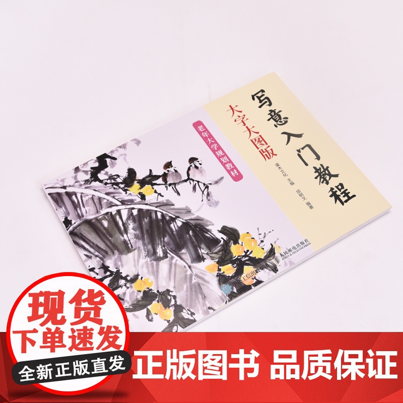 写意入门教程 大字大图版 正统国画技法入门中老年写意画自学中国画花鸟山水技法基础教程书籍水墨国画绘制技法高清大图